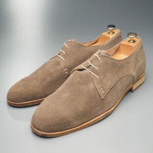 W2862//フランス製*パラブーツ/Paraboot*メンズ10/プレーントゥ/レザーシューズ/革靴/ブラウンベージュ系