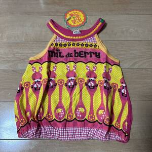 新品MIL DE BERRY ミルデベリー　レトロガーリーキャミソール3465円　女の子子供服キッズ　リオ横山　グラグラJAM 110