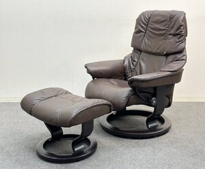 ■EKORNES/エコーネス■TAMPA/タンパ ストレスレスチェア リクライニングチェア オットマン付き ブラウン 北欧★埼玉発送★