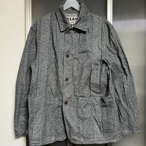 EVISU Lot.1009 新恵美寿神頭 ジャケット カバーオール 霜降り エヴィス size 40