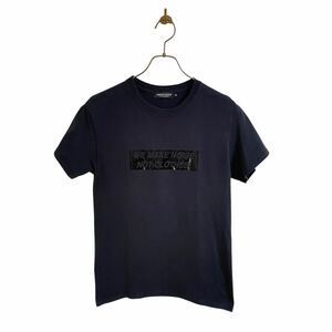 【アンダーカバー UNDERCOVER we make noise not clothes スローガン スポット限定品 Tシャツ 黒×黒 ボックスロゴ メンズS artscabut期】