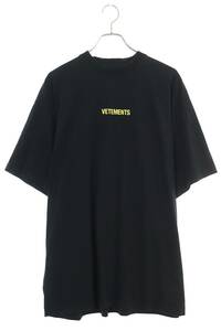 ヴェトモン VETEMENTS 22SS UE52TR120X サイズ:S ロゴプリントバーコードタグTシャツ 中古 SS13