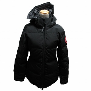 カナダグース CANADA GOOSE Chelsea Parka ダウンジャケット ブルゾン ジップアップフーディ ロゴワッペン 3804W 黒 ブラック S アウター