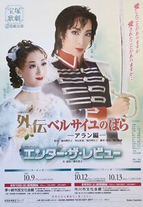 宝塚 花組「外伝 ベルサイユのばら-アラン編-」2008年 茅ヶ崎市 & 市川市 チラシ 非売品 真飛聖 桜乃彩音 壮一帆 朝夏まなと 瀬戸かずや