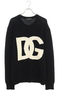 ドルチェアンドガッバーナ DOLCE & GABBANA GXM96T JCVA5 サイズ:L フロントロゴニット 中古 BS99