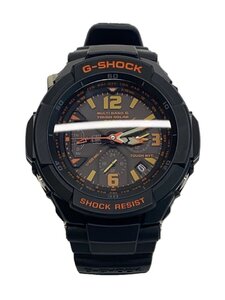 CASIO◆ソーラー腕時計・G-SHOCK/アナログ/BLK/BLK