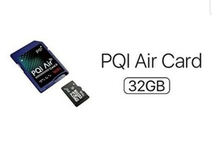 PQI Air Card 2 Wi-Fi内蔵 SDカードアダプタ microSD 付属