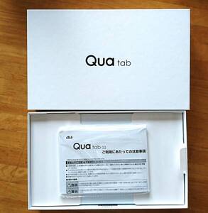 au Qua tab　02 空箱　説明書付