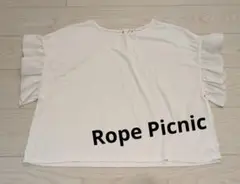 Rope Picnic　ロペピクニック　カットソー　ノースリーブ　ホワイト