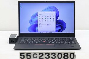 Lenovo ThinkPad X1 Carbon 6th Gen Core i5 8250U 1.6GHz/8GB/256GB(SSD)/14W/FHD(1920x1080)/Win11 カメラ不良 液晶シミ 【55C233080】