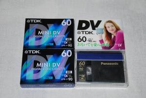 ★　TDK　パナソニック　★　MiniDV　4巻セット　【 DVM60 】