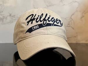 【未使用品】588KD★TOMMY HILFIGERトミー・ヒルフィガ－ キャップ 帽子 CAP お洒落で合わせ易いベージュのコットン素材♪《FREEサイズ》