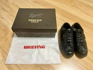 DANNER × BRIEFING GOLF ダナー × ブリーフィング ゴルフ シューズ レザー 9 27.0cm 黒 ブラック　箱付き