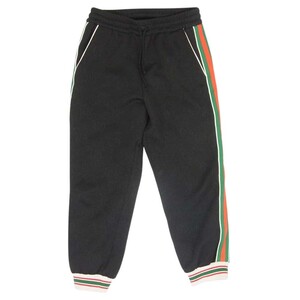 GUCCI 663569 XJDE9 GGジャカード ジャージー ジョギング トラウザー サイドライン シェリーライン パンツ【中古】