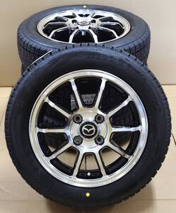 4本セット 在庫限り 155/65R14 ブリヂストン VRX2 スタッドレス 2024年製造 新品 / マツダ用 フレア キャロル / 4穴 100mm