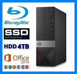 【8コア】第9世代i7-9700(4.7G)◆Blu-ray 再生/記録◆新品SSD 1TB(M.2)◆大容量HDD【4TB】◆大容量メモリ32GB◆Wi-Fi◆Office 2021