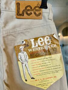 70’s Lee ボーイズウエスターナーパンツ　ビンテージデッドストック《送料無料》