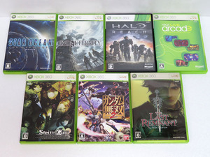 【中古ゲームソフトまとめ】XBOX360：ヘイロー：リーチ / シュタインズ・ゲート / ガンダム無双 / ラスト レムナント など：7本セット