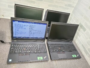 【現状品】管1D74　 Lenovo ThinkPad L570 20J8A000JJP CPU core i3-7100U Bios起動OK HDD無し、メモリー4GB、バッテリー有り　4台セット