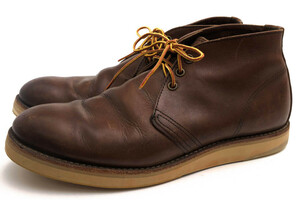 RED WING レッドウィング チャッカブーツ 8596 WORK CHUKKA ワークチャッカ DARK CHOCOLATE CACHE 牛革 グッドイヤーウェルト製法 Vibram