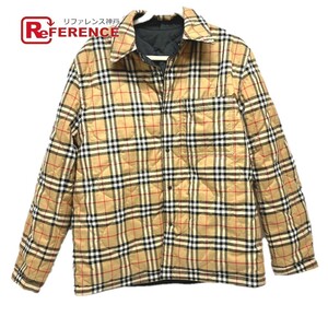 美品 BURBERRY バーバリー 8049139 コート リバーシブル チェック ブルゾン ベージュ メンズ【中古】