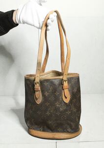 LOUIS VUITTON ルイヴィトン モノグラム バケットPM プチバケット バケツ型 トートバッグ ブラウン系 トートバッグ