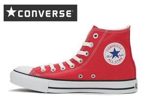 コンバース オールスター ハイカット キャンバス スニーカー CONVERSE CANVAS ALL STAR HI レッド 25.5cm 新品