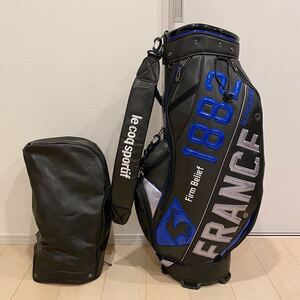 ルコック キャディバッグ 9.5型 (le cog sportif golf) ネイビー QQBMJJ01 格安スタート！！