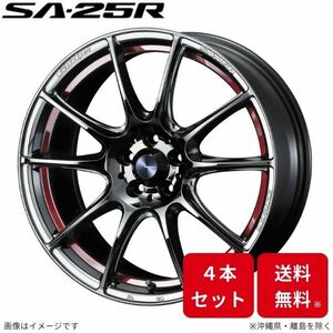 ウェッズ ホイール ウェッズスポーツ SA-25R デミオ DE系 マツダ 17インチ 4H 4本セット 0073833 WEDS