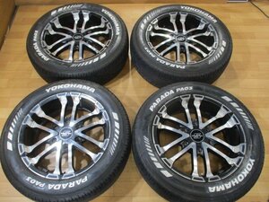 200系 ハイエース ZERObreak セロブレイク ホイール ホワイトレタータイヤ 4本 6H-139.7 17インチ 215/60R17C 109/107R ヨコハマ PARADA