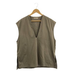 【美品】 Plage / プラージュ | 2024AW | Smooth Jersey V プルオーバー ノースリーブカットソー | F | グレー | レディース