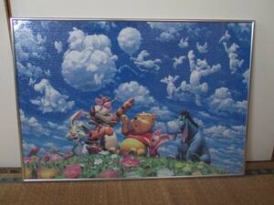 ★クマのプーさん　パズル　額縁セット　完成品　73cm×51cm×3cm　おまけつき！