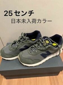 新品未使用★定価¥16500New Balance ニューバランス正規店購入品 ML515SN3 USA製 セージグリーン×ネイビー25cmスニーカー　シューズ