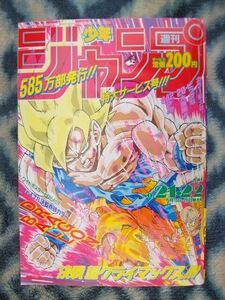 ドラゴンボール DRAGON BALL 表紙＆カラー掲載 週刊少年ジャンプ１９９１年２１・２２号オリジナル(復刻版ではありません) 極美品(訳あり)