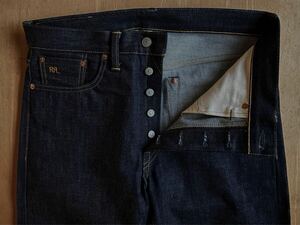 RRL リジッドストレートレッグジーンズ 30/30 未使用デッドストック USA製 インディゴデニム ラルフローレンビンテージ