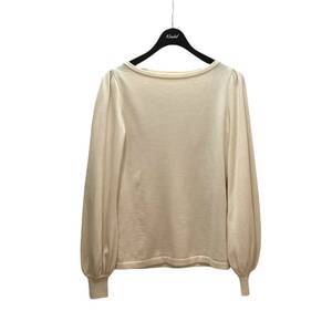 FOXEY(フォクシー) コットンカシミヤニット　Sweater Cream Puff パフスリーブニット サイズ：38 商品番号:8068000108548