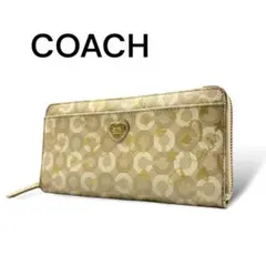 COACH コーチ　長財布　ラウンドファスナー　レザー　G336