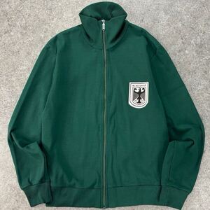 Vintage BUNDESWEHR EBONA WERK ヴィンテージ ドイツ軍 トラックジャケット トレーニングジャージ ハイネック OPTI ジップ グリーン メンズ