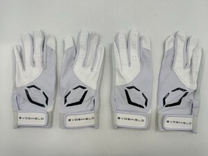 EVOSHIELD エボシールド 野球 両手バッティンググローブ ホワイトxブラック Size-S 　2セット まとめ売り