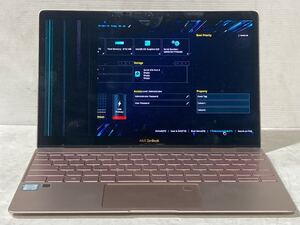 画面表示不良 ASUS ZenBook UX390U Core i5 7200U 2.50GHz 8GB 12.5インチ ジャンク1032