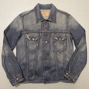 リーバイス LEVIS 70599 デニムジャケット デニム トラッカージャケット ジージャン Sサイズ ユーズド加工 古着 ★b