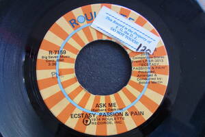 EP US盤 オリジナル 7インチ Ecstasy, Passion & Pain / Ask Me・I