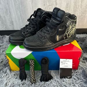 NIKE SB FAUST DH7755-001 DUNK HIGH PRO QS ナイキ エスビー ファウスト ダンク ハイ プロ メンズスニーカー サイズ 26cm 黒　ダンクプロ