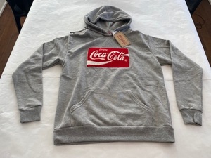 コカ・コーラ Coca-Cola パーカー Mサイズ (154-162cm) グレイ 展示未使用品