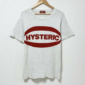 初期 HYSTERIC GLAMOUR ロゴ Tシャツ 霜降りグレー オーバーサイズ ヒステリックグラマー 半袖 カットソー Tee Y2K archive 4040129