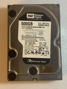 WD 500GB HDD 　WD5001AALS 3.5インチ SATA シリアルナンバー WCASY5199617