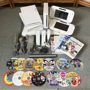 $【売り切り】任天堂 ニンテンドーまとめセット！Nintendo WiiU/Wii WUP-101(01)WUP-010 RVL-001 RVL-021 ソフト大量付属 動作確認済み