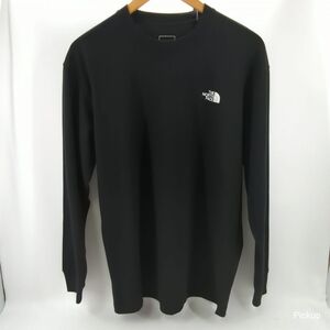 【未使用品】THE NORTH FACE NT82333 メンズ ブラック SIZE M 長袖Tシャツ ロングスリーブバックスクエアロゴティー ◆3104/磐田店