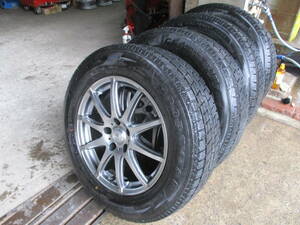 GY　アイスナビSUV　225/65R17　スタッドレスタイヤホイールセット　中古4本　ハリアー等