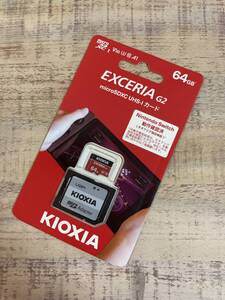 ☆ 未使用品　KIOXIA キオクシア KMU-B064GR EXCERIA G2 micro SDXC UHS-Iカード　64GB micro SDカード ⑤